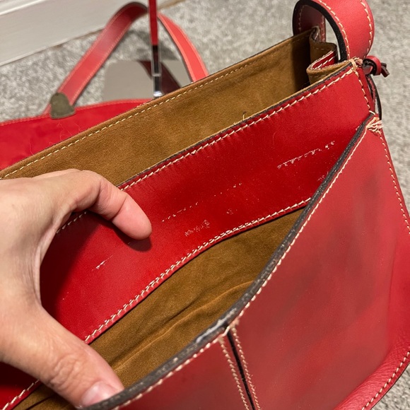 Patricia Nash Braidi red messenger crossbody bag - Picture 11 of 11